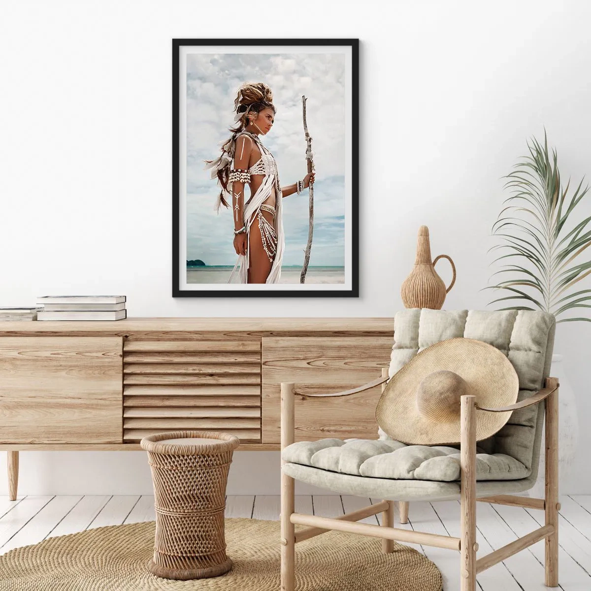 Poster in einem schwarzem Rahmen - Königin der Tropen - 70x100 cm