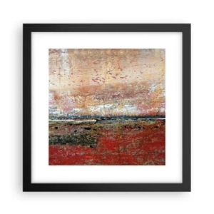 Poster in einem schwarzem Rahmen - Vielleicht liegt es am Meer - 30x30 cm