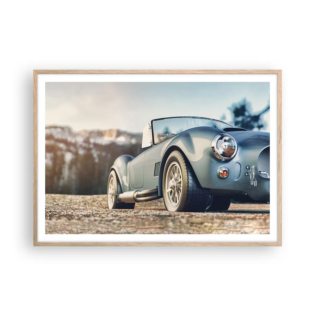 Poster in einem Rahmen aus heller Eiche - Denn Stil zählt - 100x70 cm