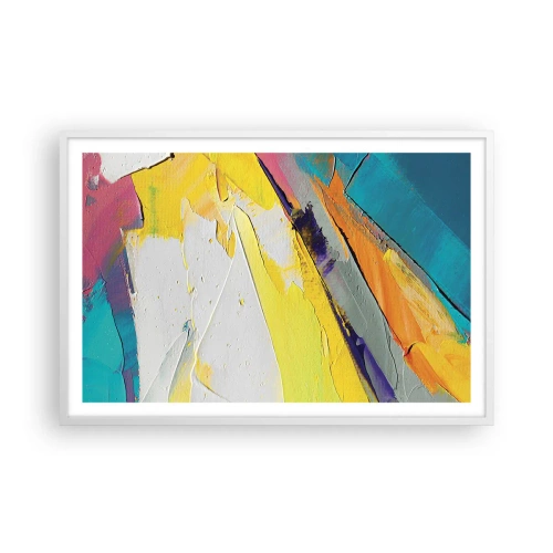 Poster in einem weißen Rahmen - Die Anatomie des Lichts - 91x61 cm