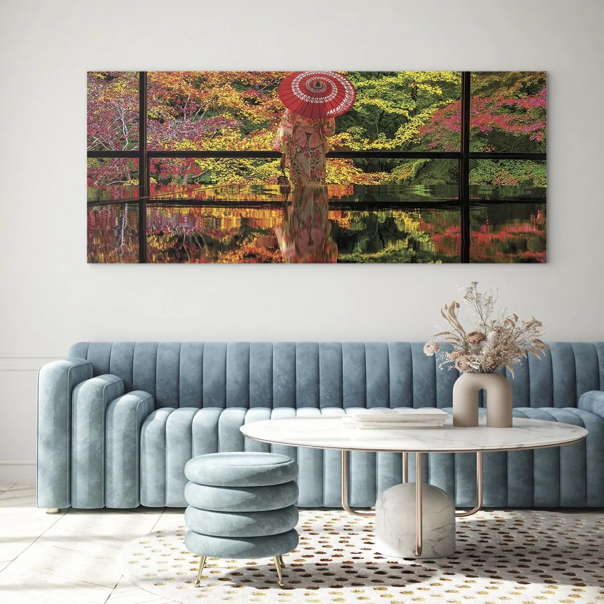 Glasbild - Bild auf glas - Im Tempel der Natur - 90x30 cm