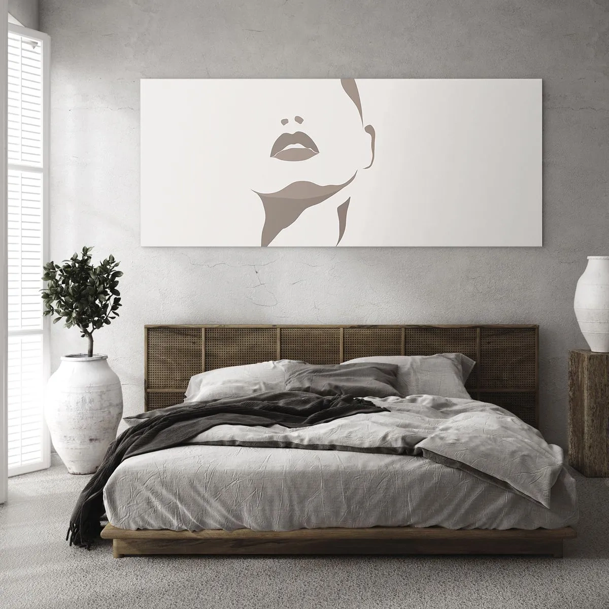 Glasbild - Bild auf glas - Aus Licht und Schatten - 100x40 cm