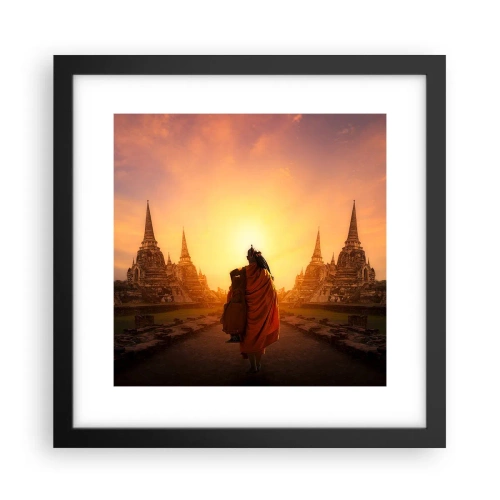 Poster in einem schwarzem Rahmen - In Frieden für die Ewigkeit - 30x30 cm