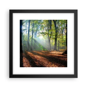 Poster in einem schwarzem Rahmen - Licht und Schatten - 30x30 cm