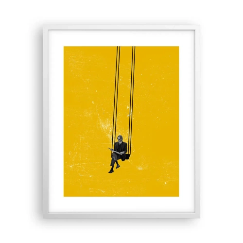 Poster in einem weißen Rahmen - Tag wie jeder andere - 40x50 cm