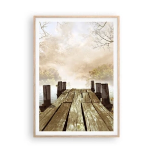 Poster in einem Rahmen aus heller Eiche - Die milde Traurigkeit des Herbstes - 70x100 cm
