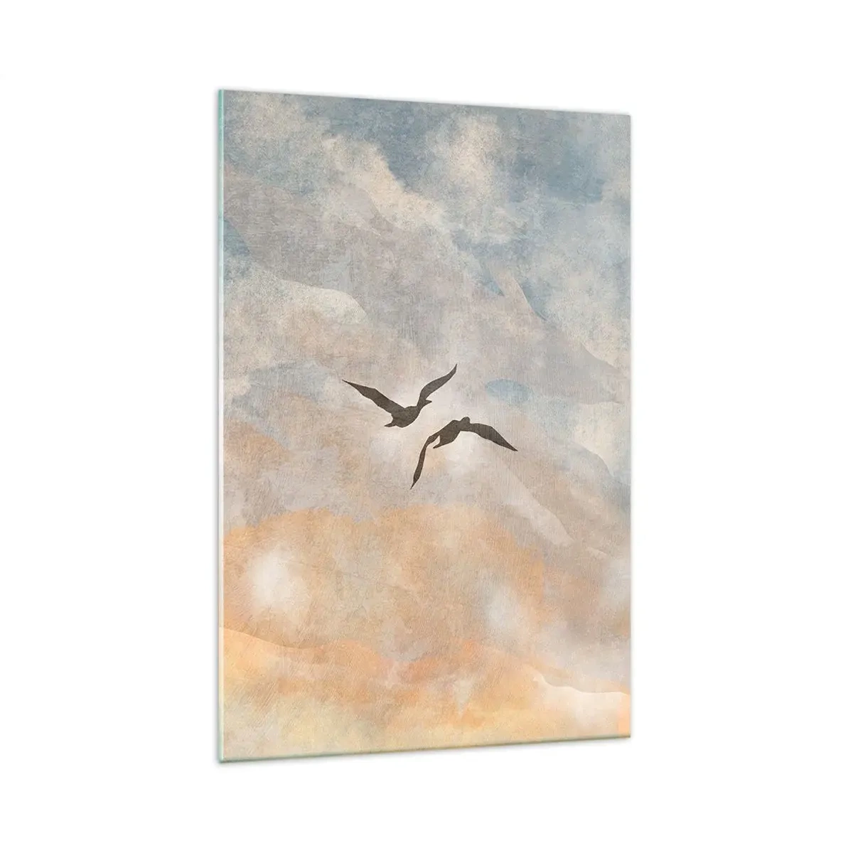 Glasbild - Bild auf glas - Himmeltanz - 70x100 cm