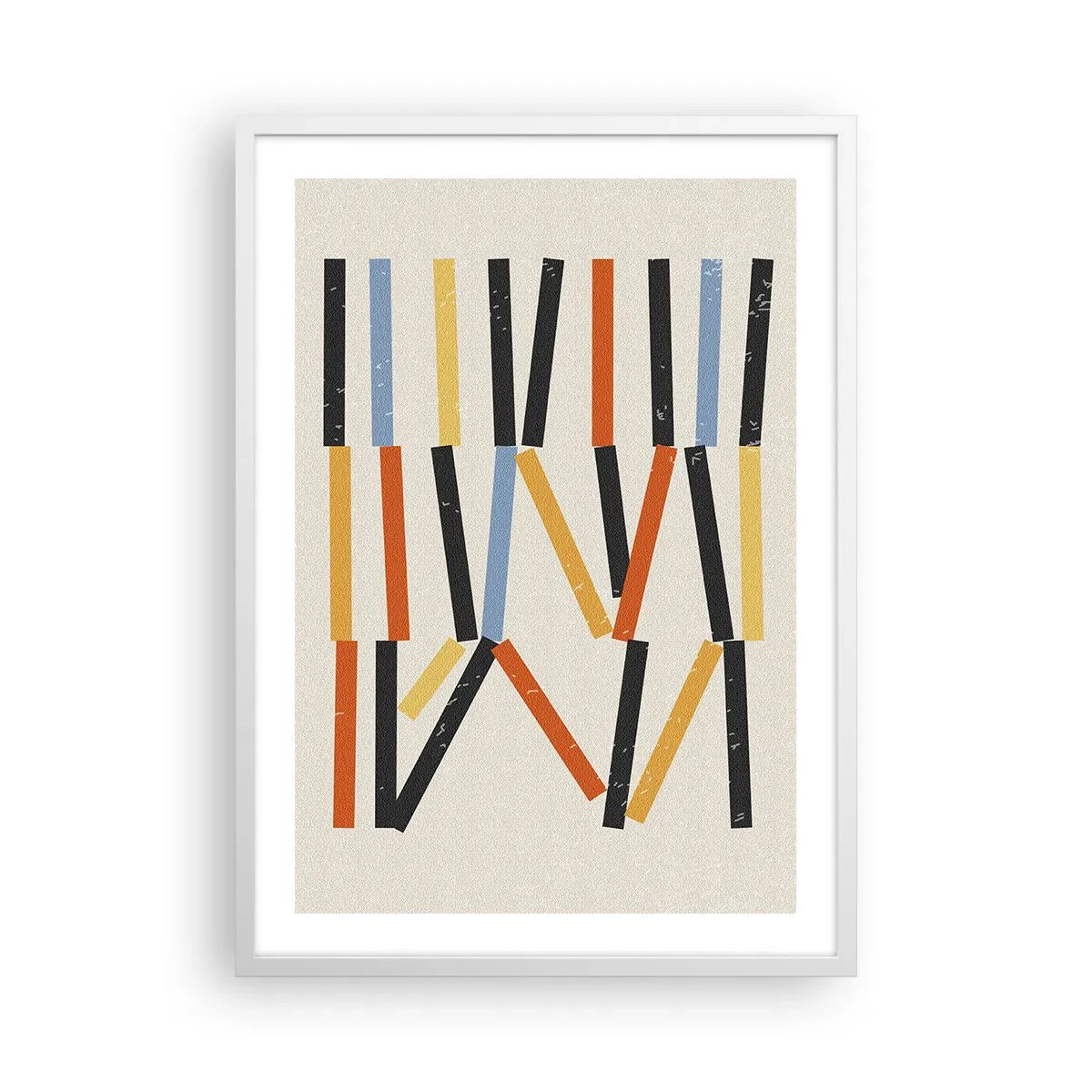 Poster in einem weißen Rahmen - Komposition auf der Ebene - 50x70 cm