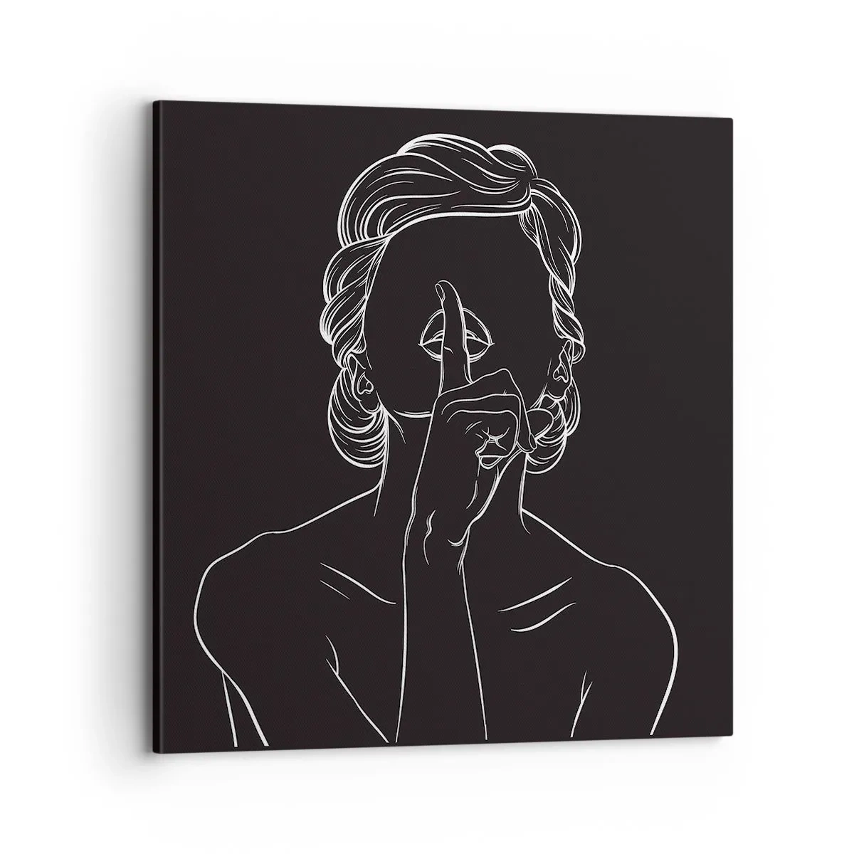 Bild auf Leinwand - Leinwandbild - Schönheit erblüht in der Stille - 70x70 cm