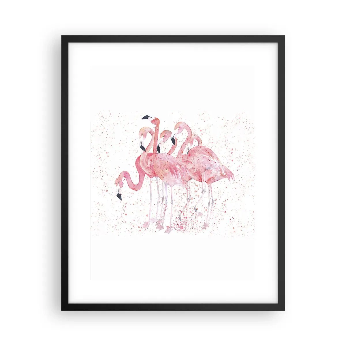 Poster in einem schwarzem Rahmen - Rosa Ensemble - 40x50 cm