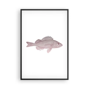 Poster in einem schwarzem Rahmen - Großäugiger Fisch - 61x91 cm