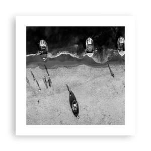 Poster - Immer noch am Ufer… - 40x40 cm