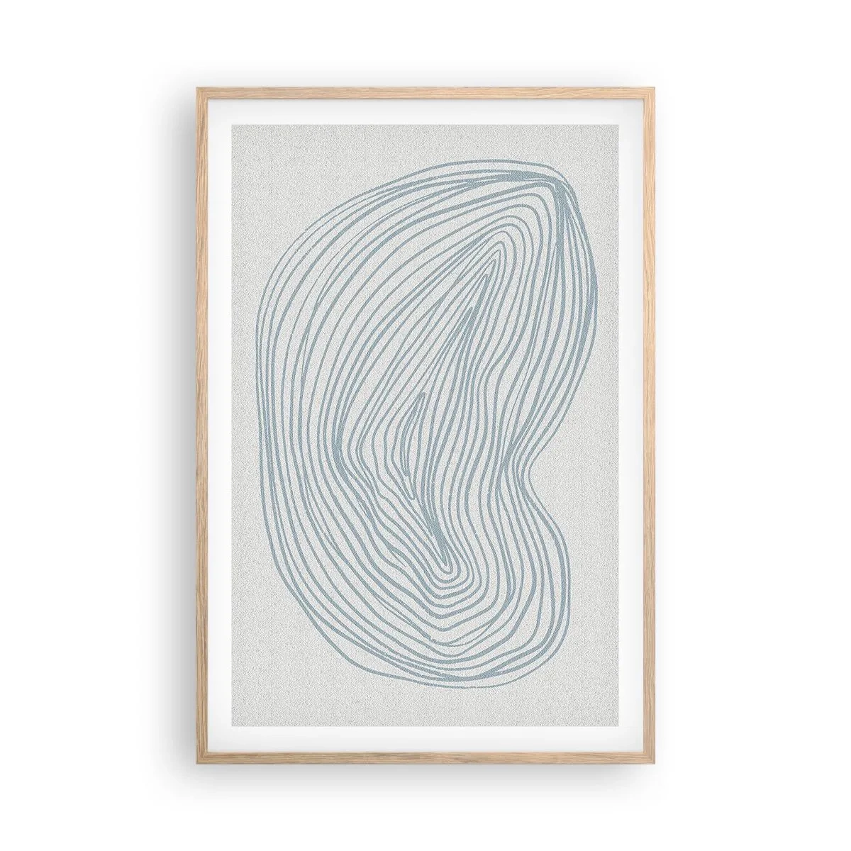 Poster in einem Rahmen aus heller Eiche - Das Lächeln der Wassertropfen - 61x91 cm