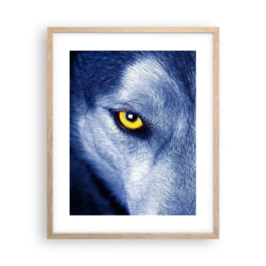 Poster in einem Rahmen aus heller Eiche - Faszinierender Blick - 40x50 cm