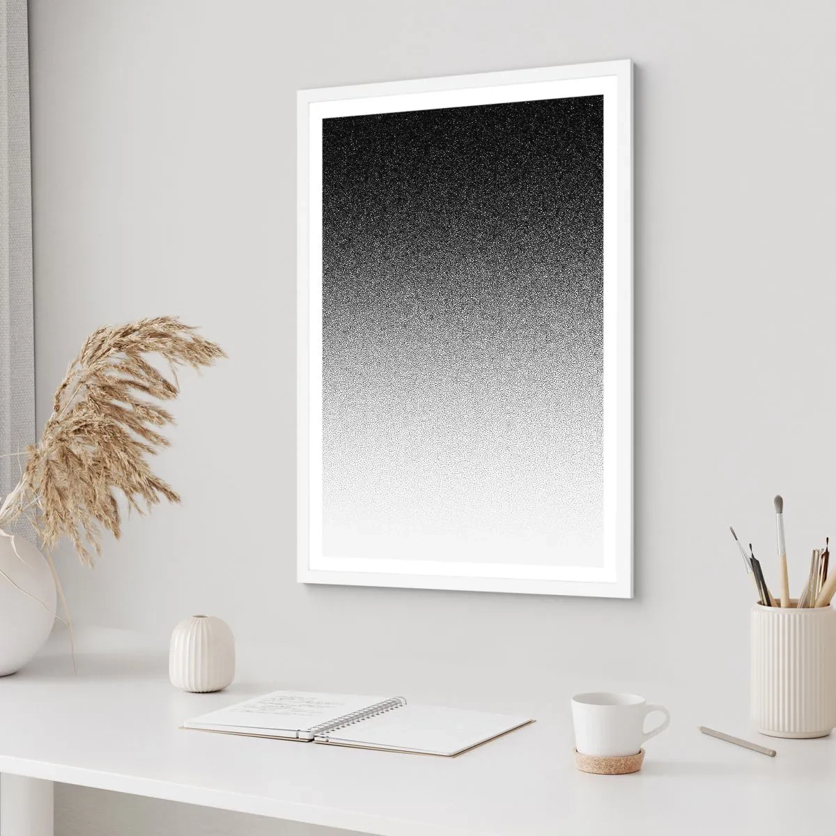 Poster in einem weißen Rahmen - Dem Licht entgegen - 30x40 cm