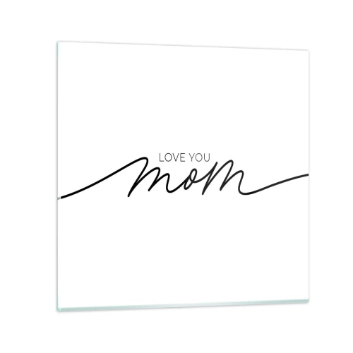 Glasbild - Bild auf glas - Große Emotionen - 50x50 cm