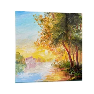 Glasbild - Bild auf glas - Et in Arcadia ego - 40x40 cm