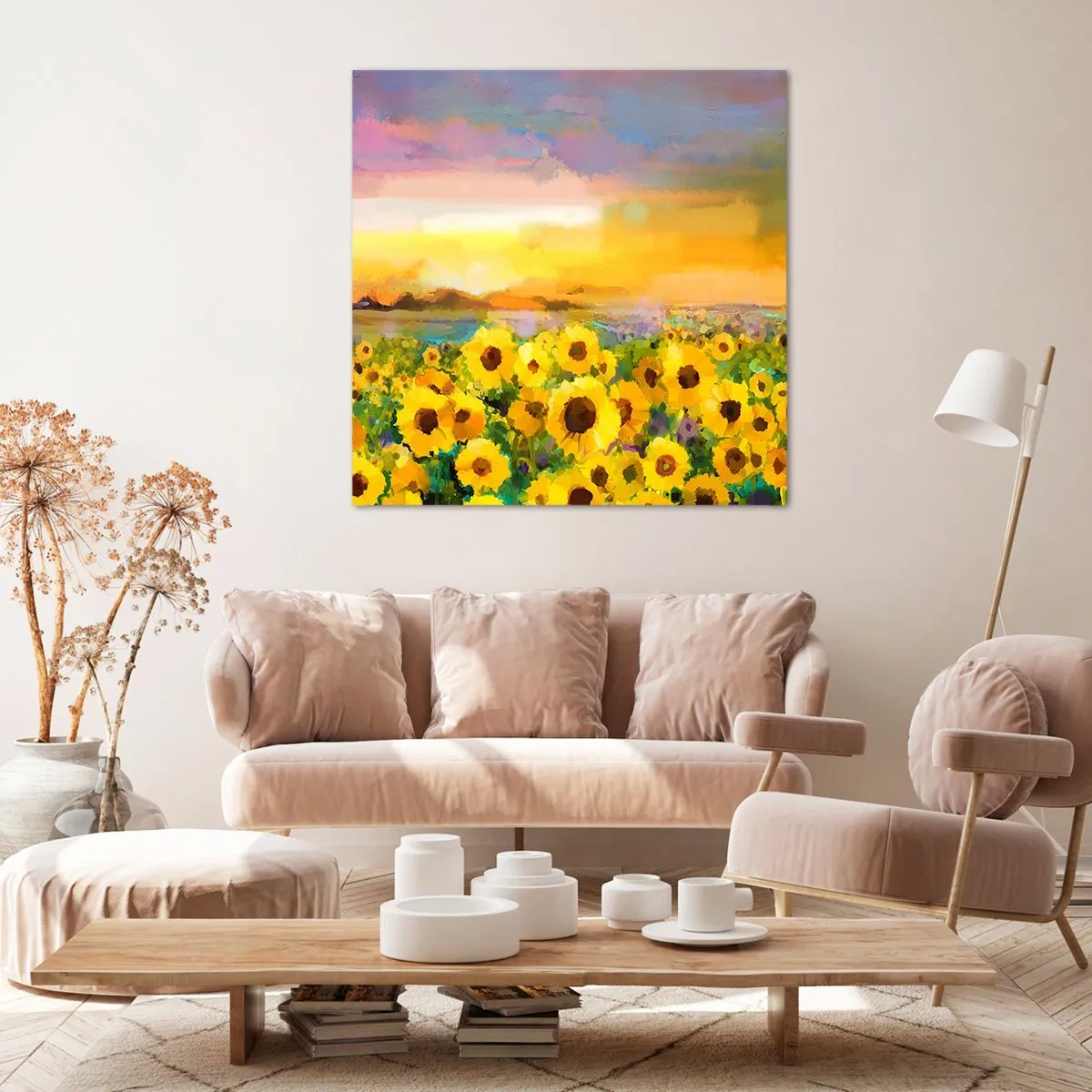 Bild auf Leinwand - Leinwandbild - Die Sonne selbst ist auf die Erde herabgestiegen - 70x70 cm