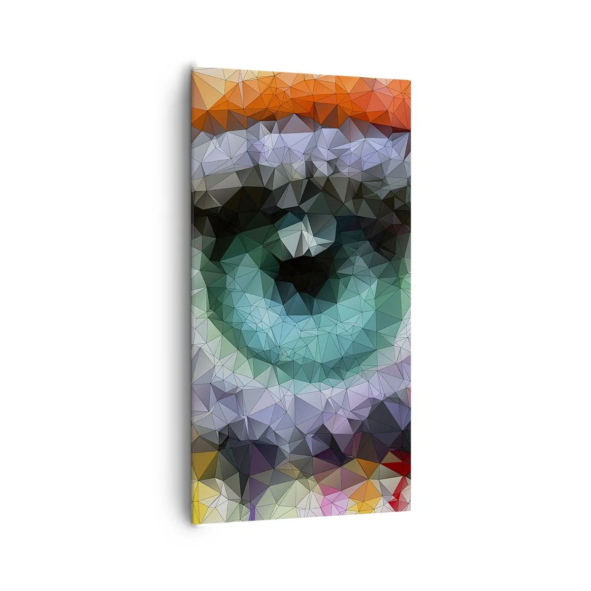 Bild auf Leinwand - Leinwandbild - Kristallines Leuchten der Augen - 65x120 cm