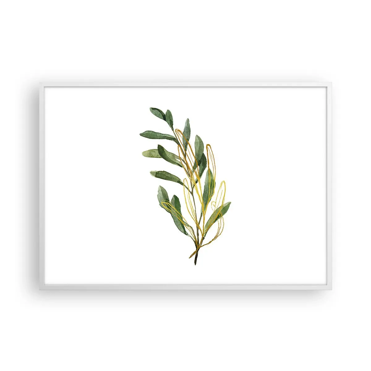 Poster in einem weißen Rahmen - Alles was gut ist - 100x70 cm