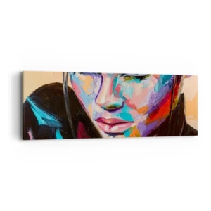 Bild auf Leinwand - Leinwandbild - Wild im Herzen - 90x30 cm