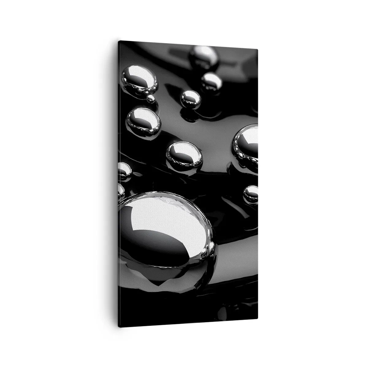 Bild auf Leinwand - Leinwandbild - Aus der schwarzen Wassertiefe - 55x100 cm