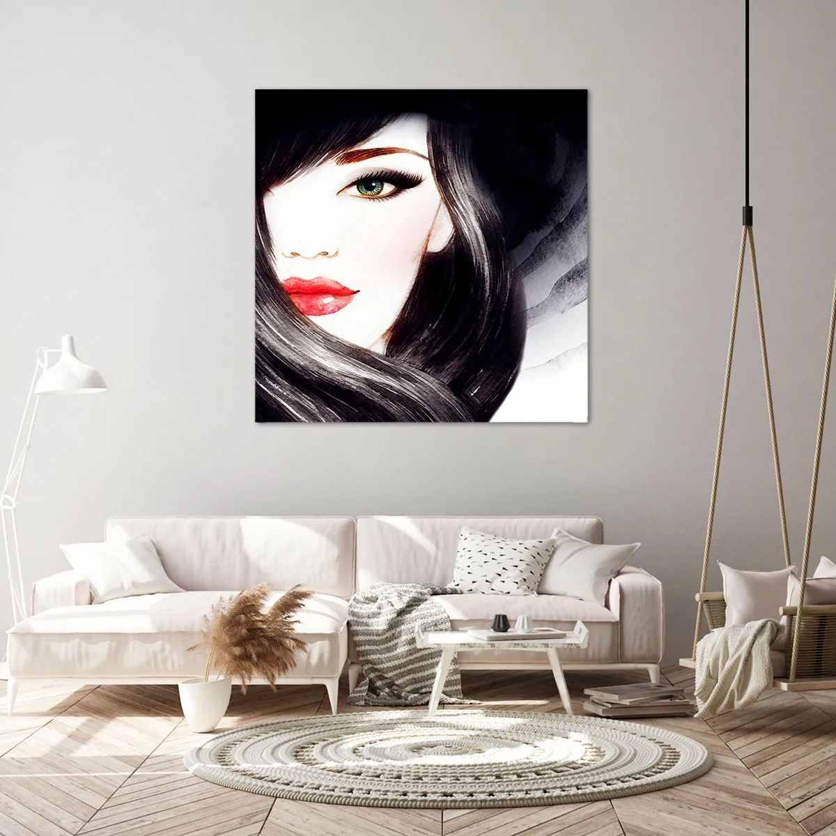 Bild auf Leinwand - Leinwandbild - Saphir-Optik - 50x50 cm