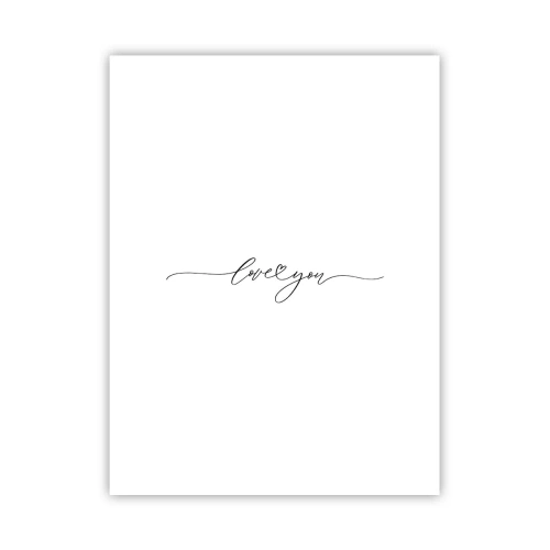 Poster - Schwarz auf weiß - 30x40 cm