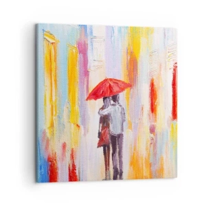 Bild auf Leinwand - Leinwandbild - Lass es weiter regnen - 50x50 cm