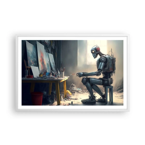 Poster in einem weißen Rahmen - Schöpfungsakt - 91x61 cm