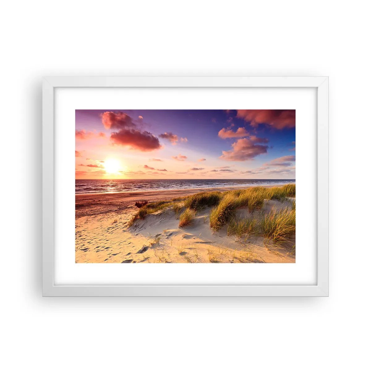 Poster in einem weißen Rahmen - Die Luft riecht schon im Sommer - 40x30 cm