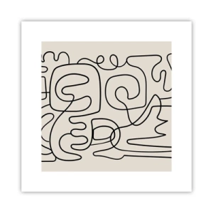 Poster - Folge der Spur - 30x30 cm