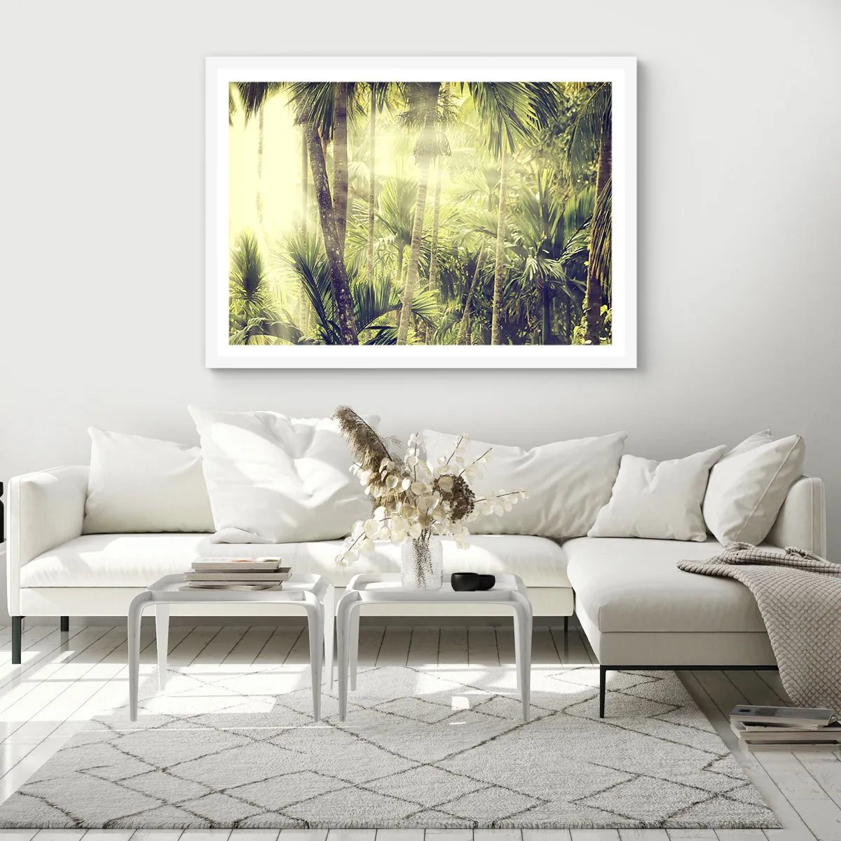 Poster in einem weißen Rahmen - In grüner Hitze - 40x30 cm