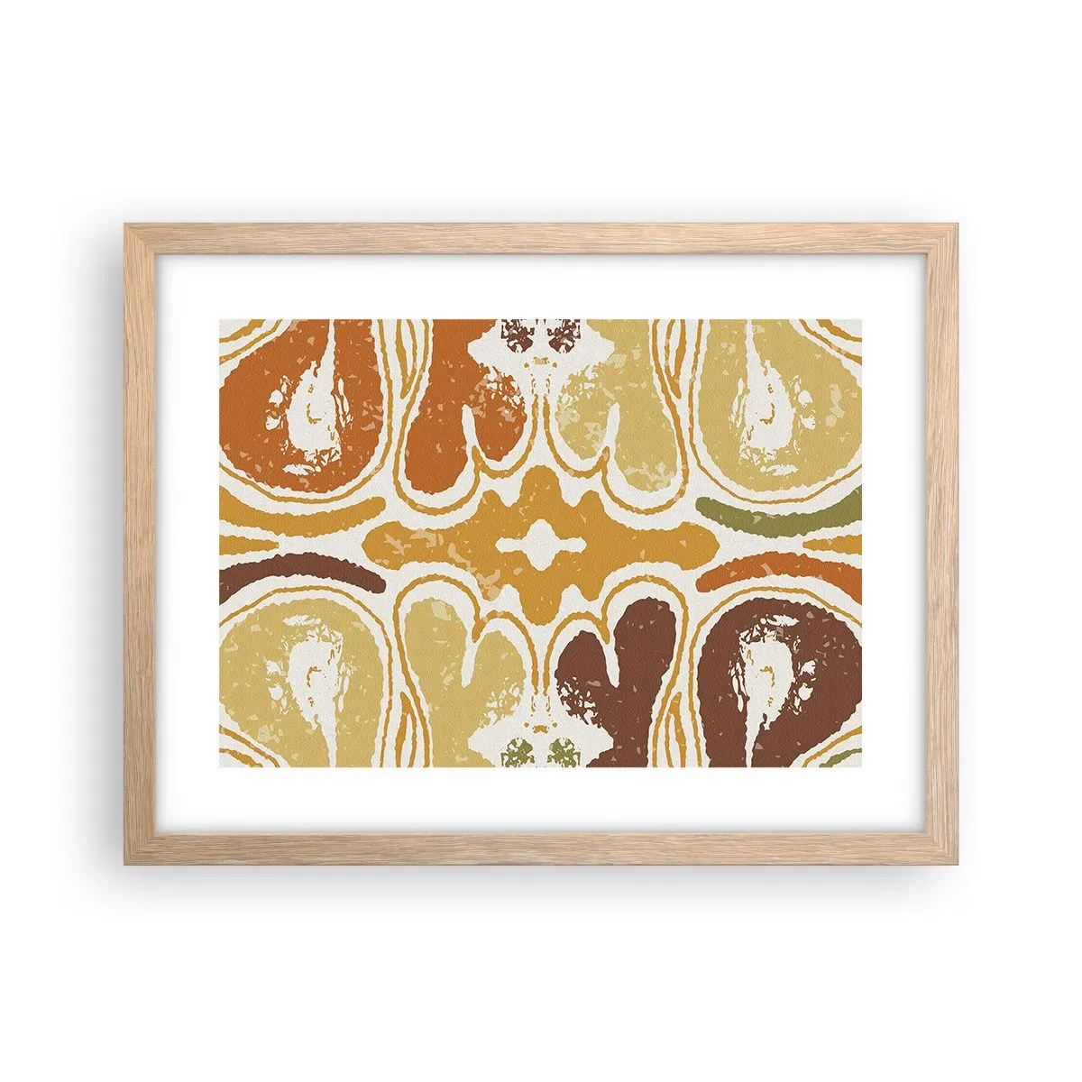 Poster in einem Rahmen aus heller Eiche - Sentimentale Abstraktion - 40x30 cm