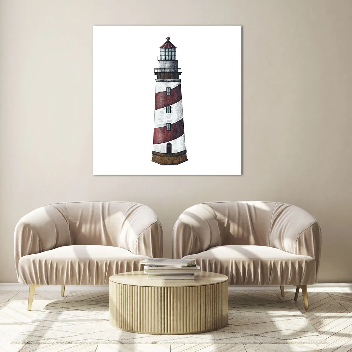 Glasbild - Bild auf glas - Immer auf der Hut - 70x70 cm