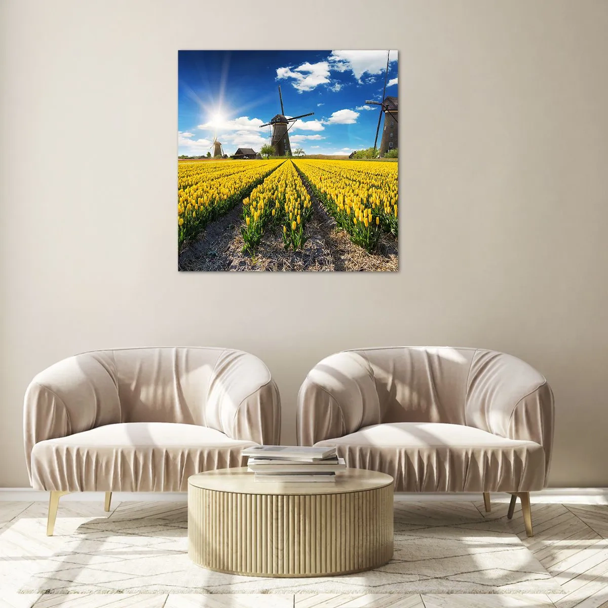 Glasbild - Bild auf glas - Holländischer geht's nicht - 50x50 cm