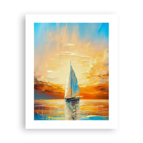 Poster - In Gold segeln - 40x50 cm