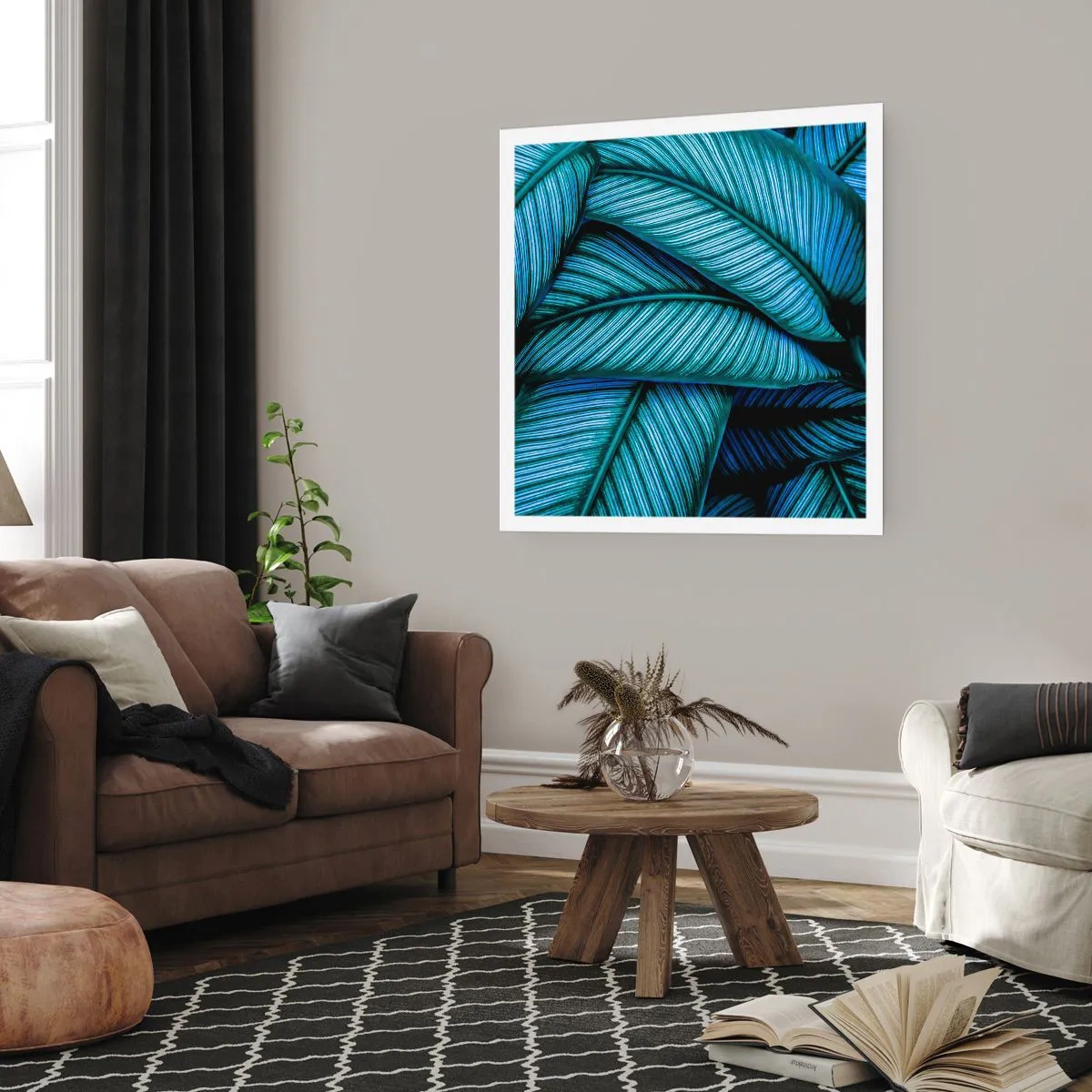 Poster - Lebenslinien - 60x60 cm