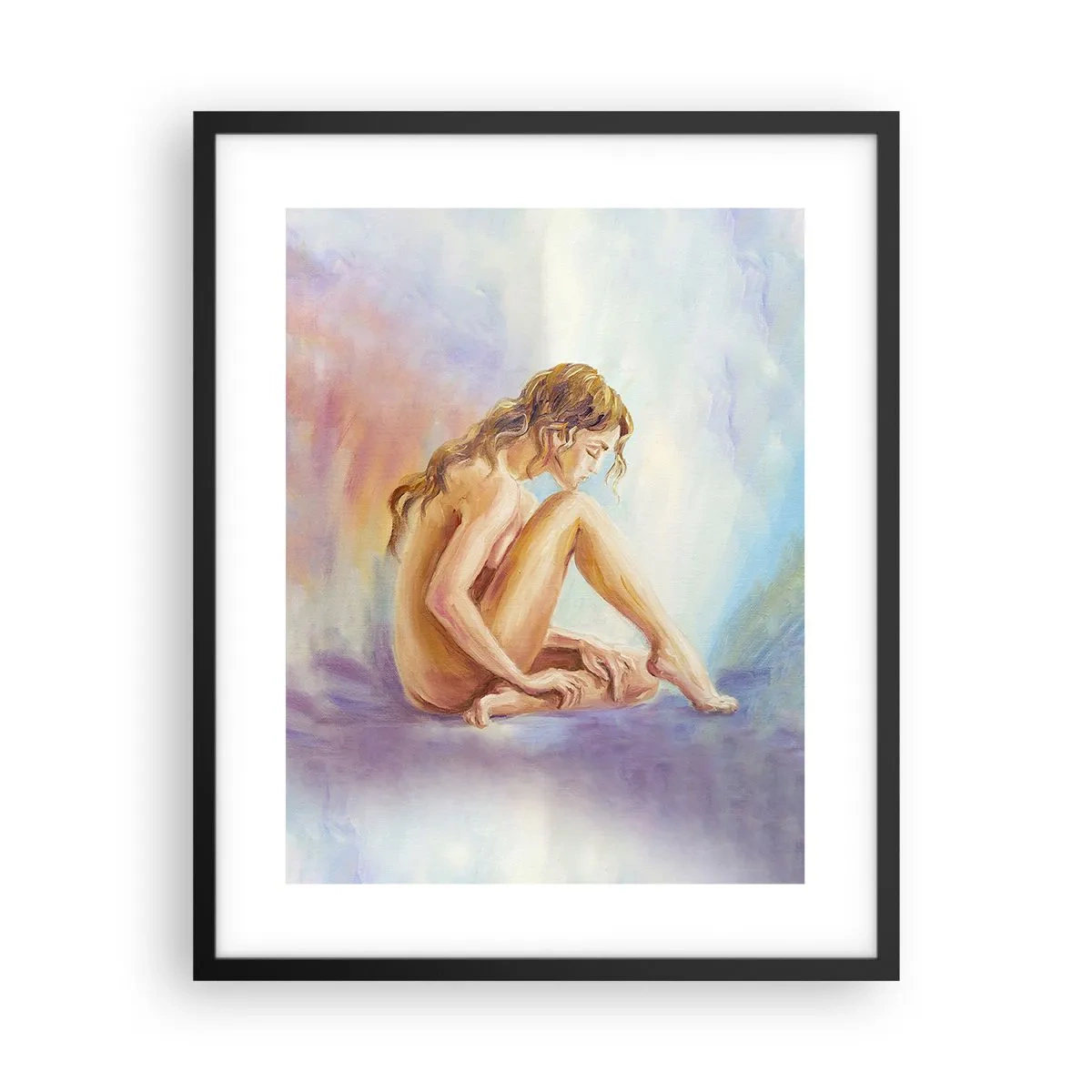 Poster in einem schwarzem Rahmen - Akt der Jugend - 40x50 cm