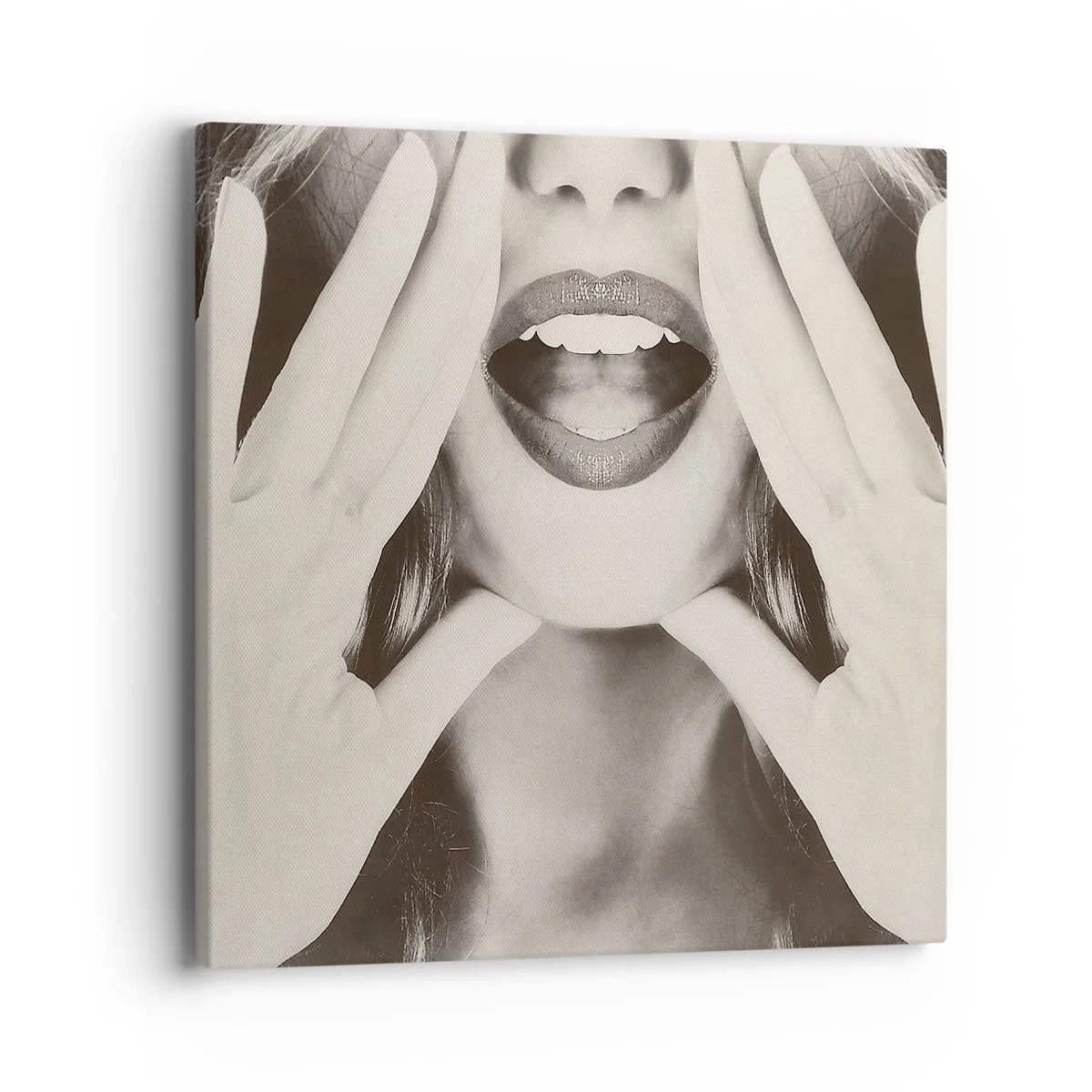 Bild auf Leinwand - Leinwandbild - Ich komme schon! - 40x40 cm