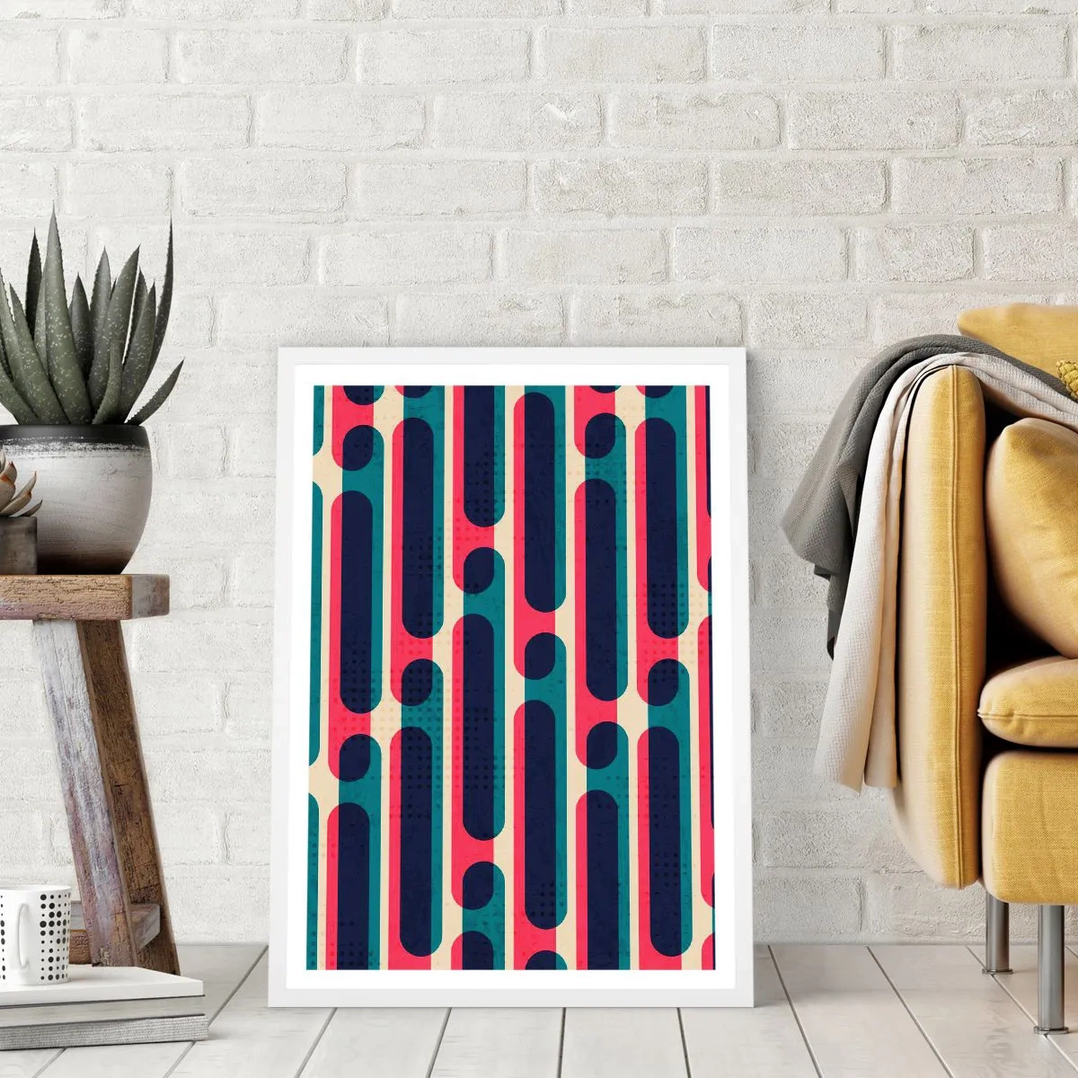 Poster in einem weißen Rahmen - In die Tiefe und vorwärts - 30x40 cm