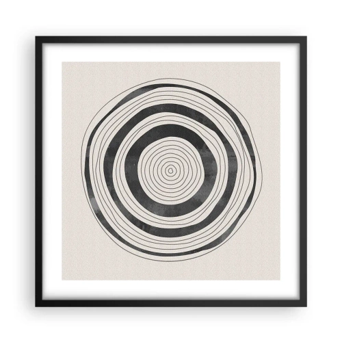 Poster in einem schwarzem Rahmen - Wichtig ist, was dazwischen liegt - 50x50 cm