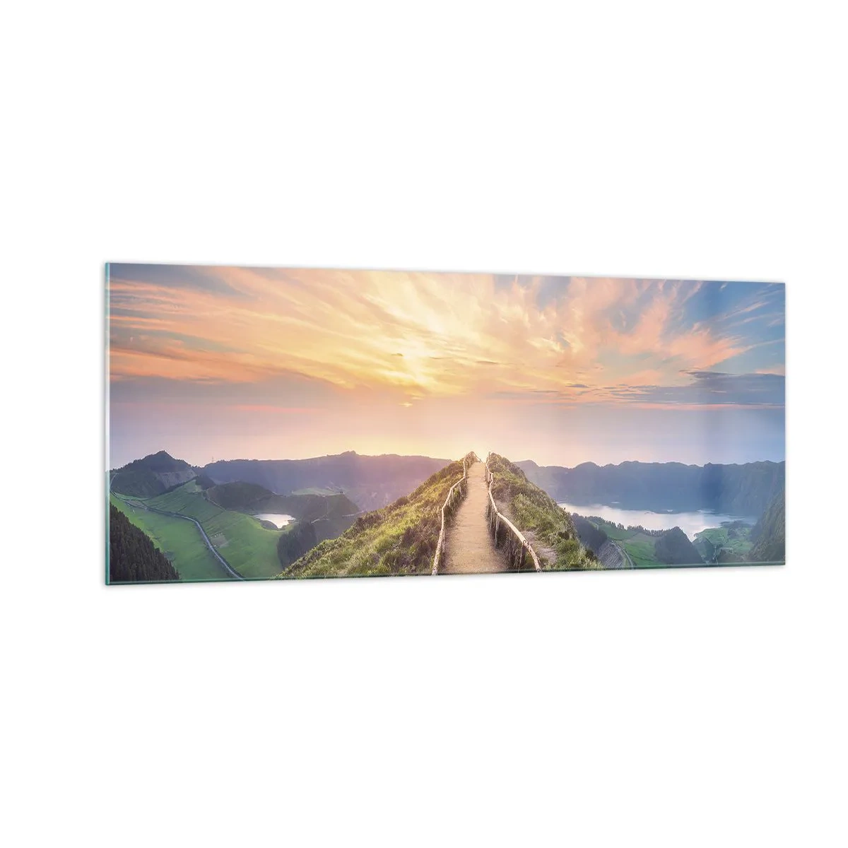 Glasbild - Bild auf glas - Nah am Himmel - 100x40 cm