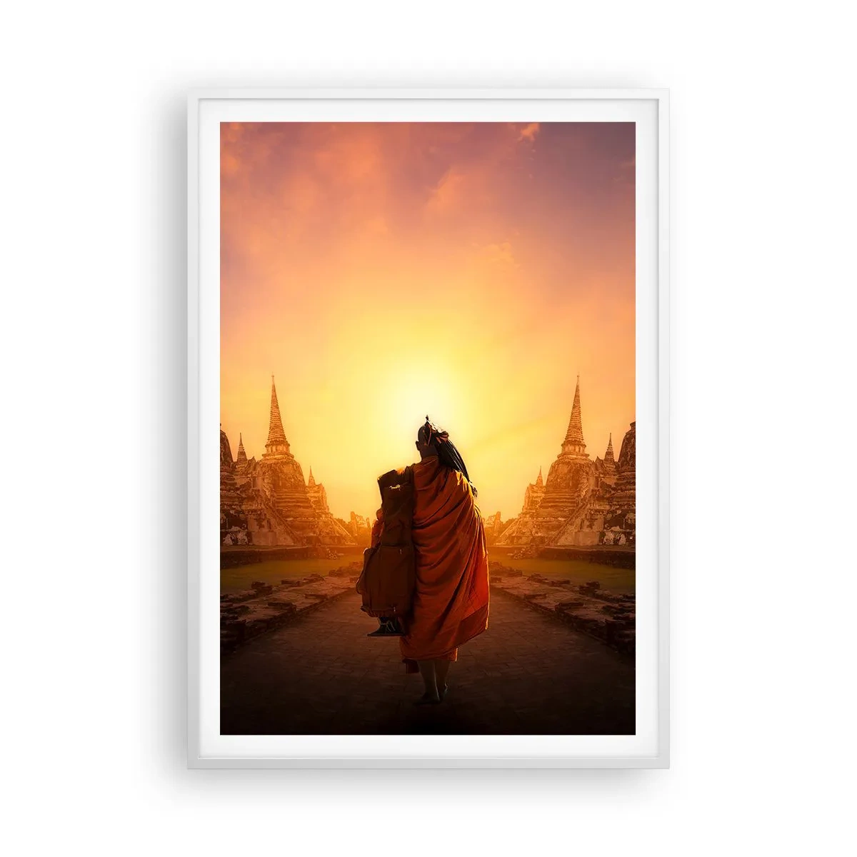 Poster in einem weißen Rahmen - In Frieden für die Ewigkeit - 70x100 cm