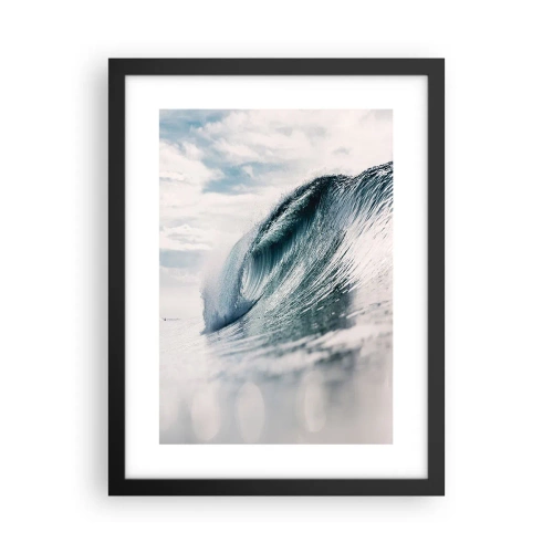 Poster in einem schwarzem Rahmen - Wasserspitze - 30x40 cm