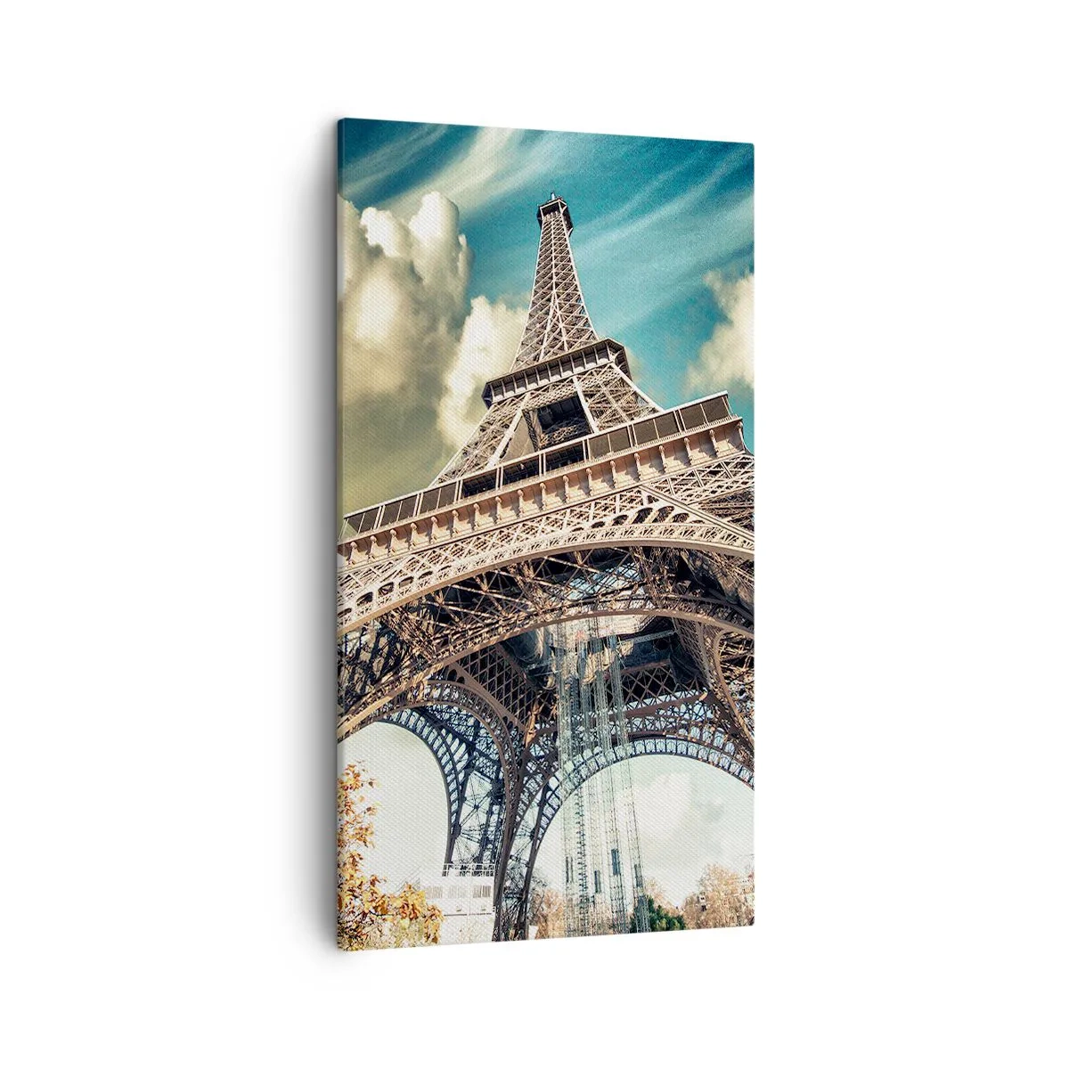 Bild auf Leinwand - Leinwandbild - Und im Herbst in Paris ... - 45x80 cm