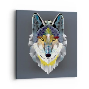 Bild auf Leinwand - Leinwandbild - Vom Teufel sprechen - 40x40 cm