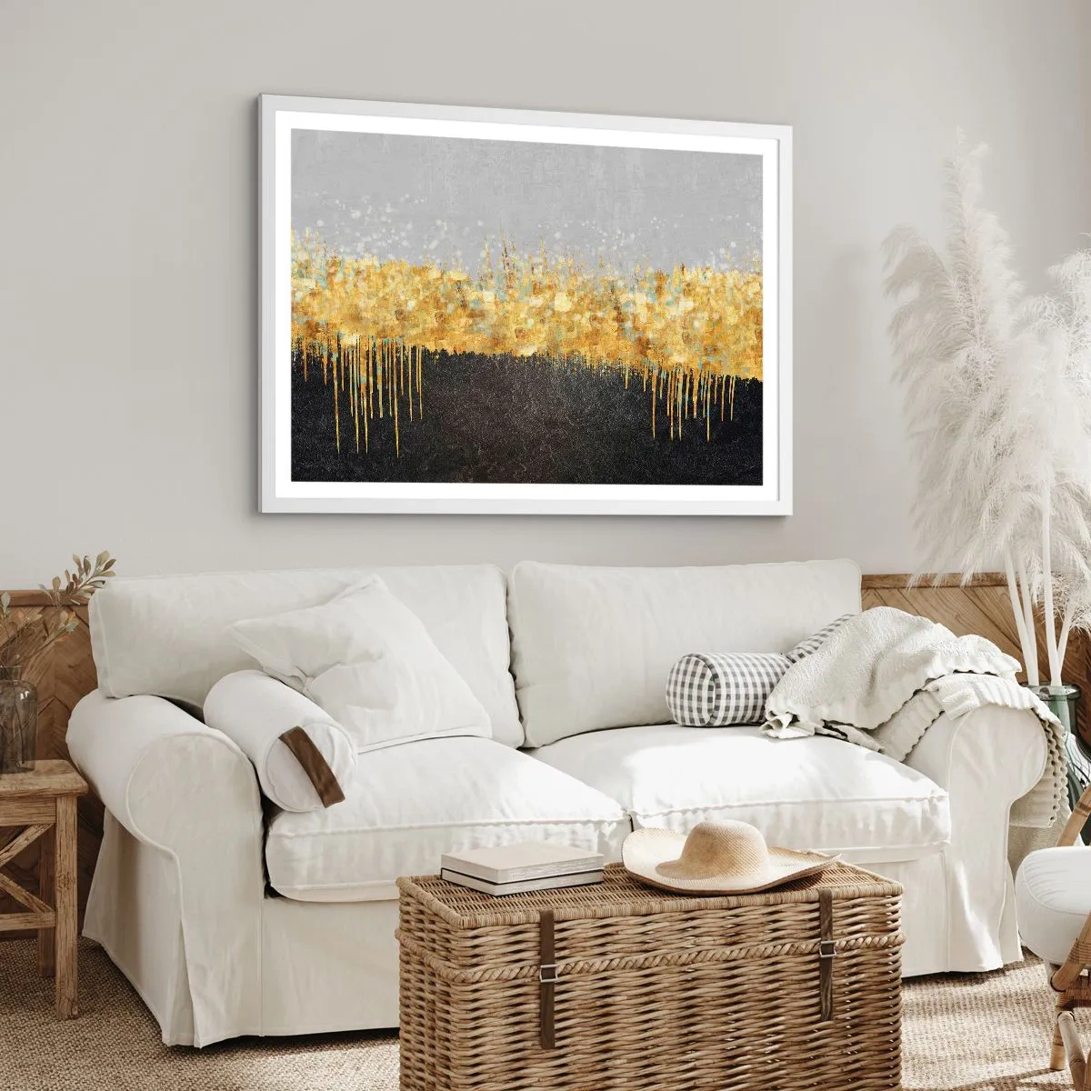 Poster in einem weißen Rahmen - Nach innen und nach oben - 40x30 cm