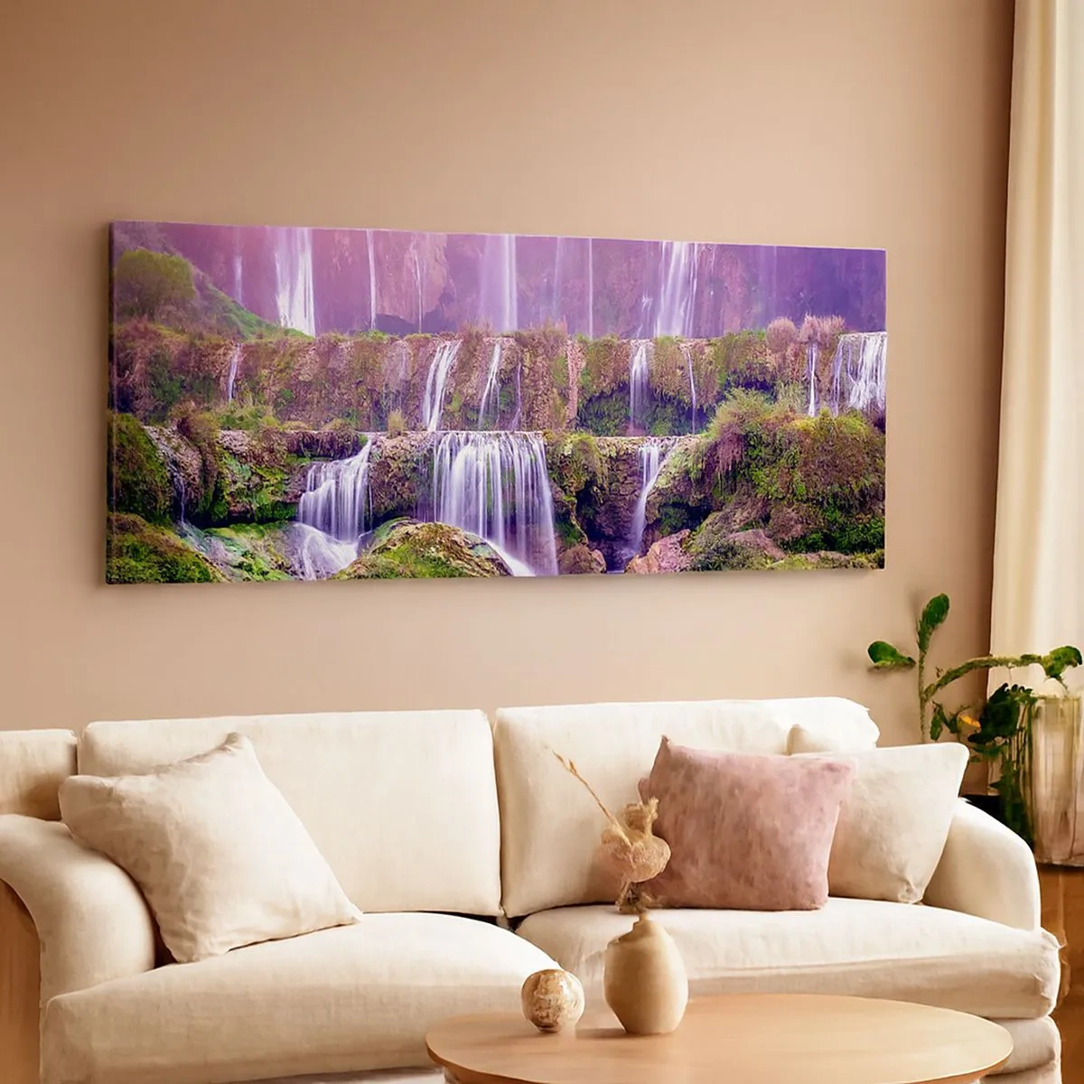 Bild auf Leinwand - Leinwandbild - Treppe zum Himmel - 100x40 cm