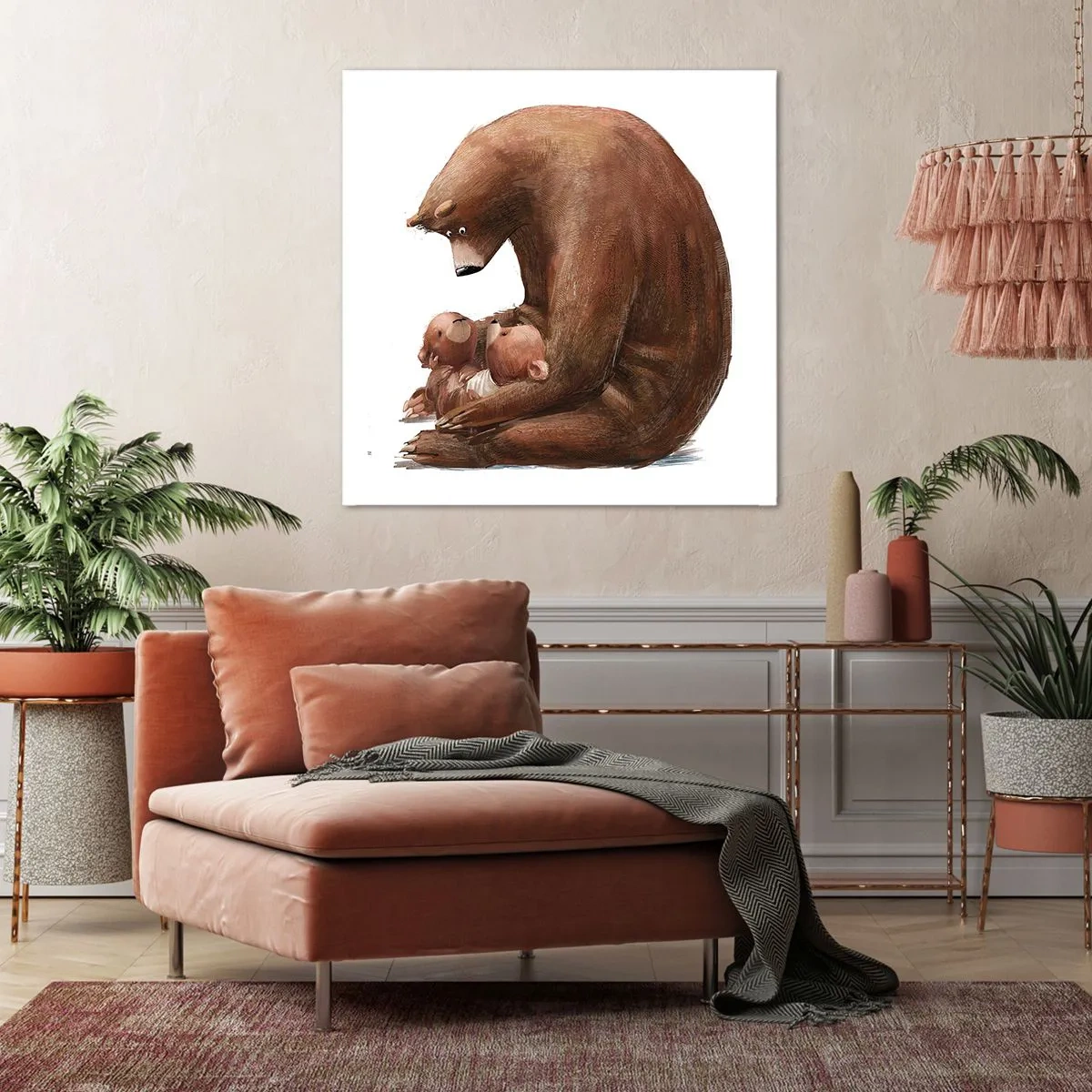 Bild auf Leinwand - Leinwandbild - Süße Träume, Kinder - 40x40 cm